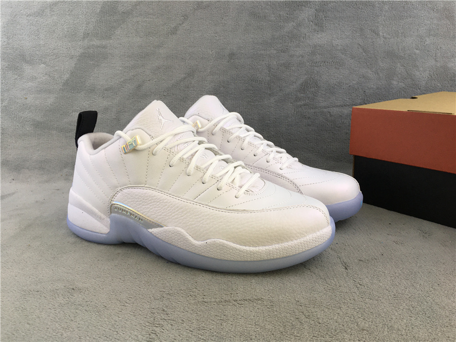 Newest Air Jordan 12 Low Easter White Blue - Click Image to Close